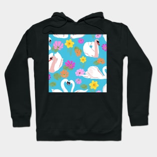 Swans in spring time Hoodie